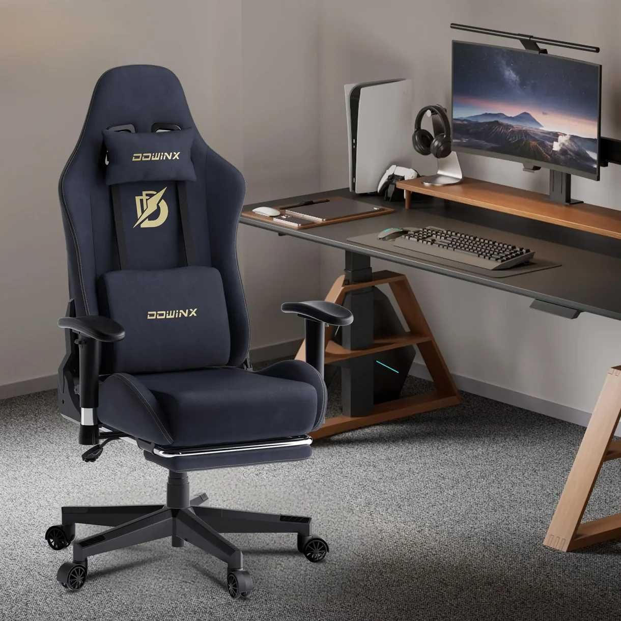 Dowinx Luxury Fotel z masażer dla gracza gamingowy fotel ergonomiczny