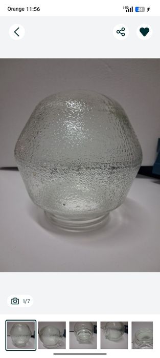 Klosz do lampy PRL