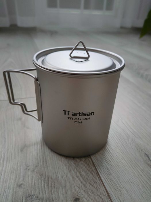 Kubek tytanowy Tiartisan 750ml z pokrowcem + GRATIS