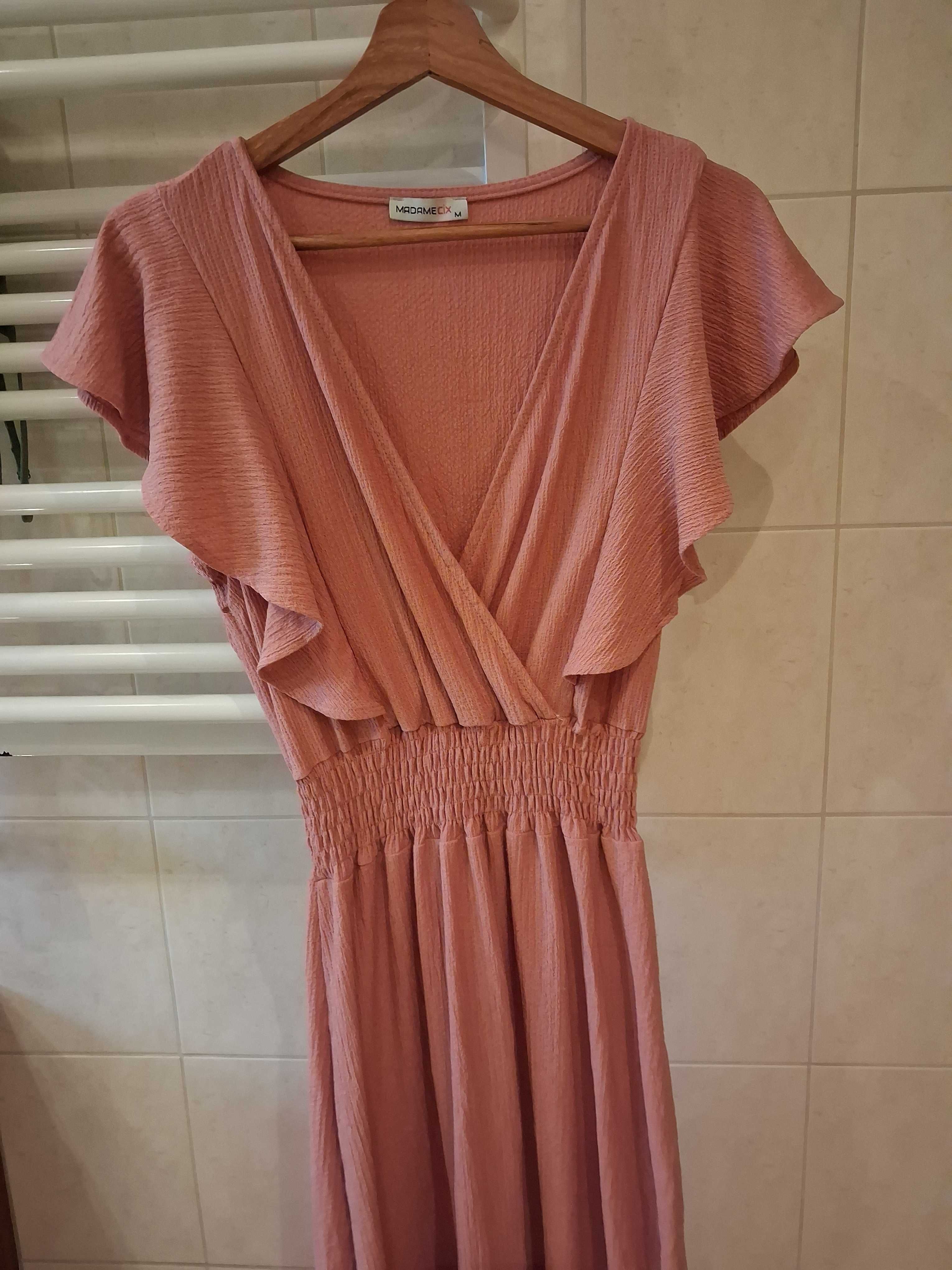 Sukienka na wesele , baby shower lub inna okazje r L pudrowy róż