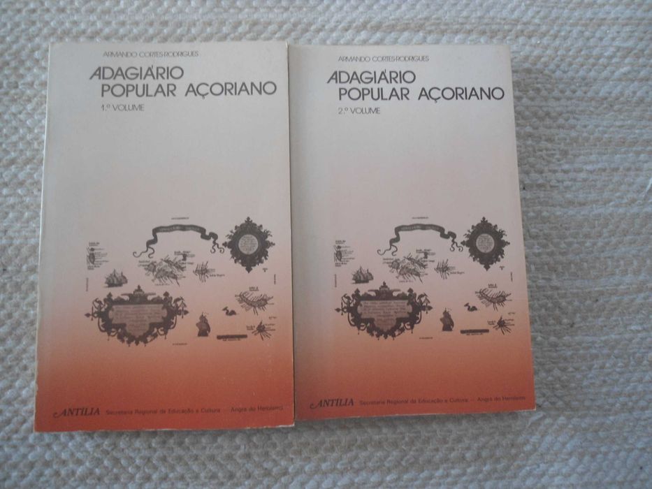 Adagiário Popular Açoriano por Armando Cortes Rodrigues (2 volumes)