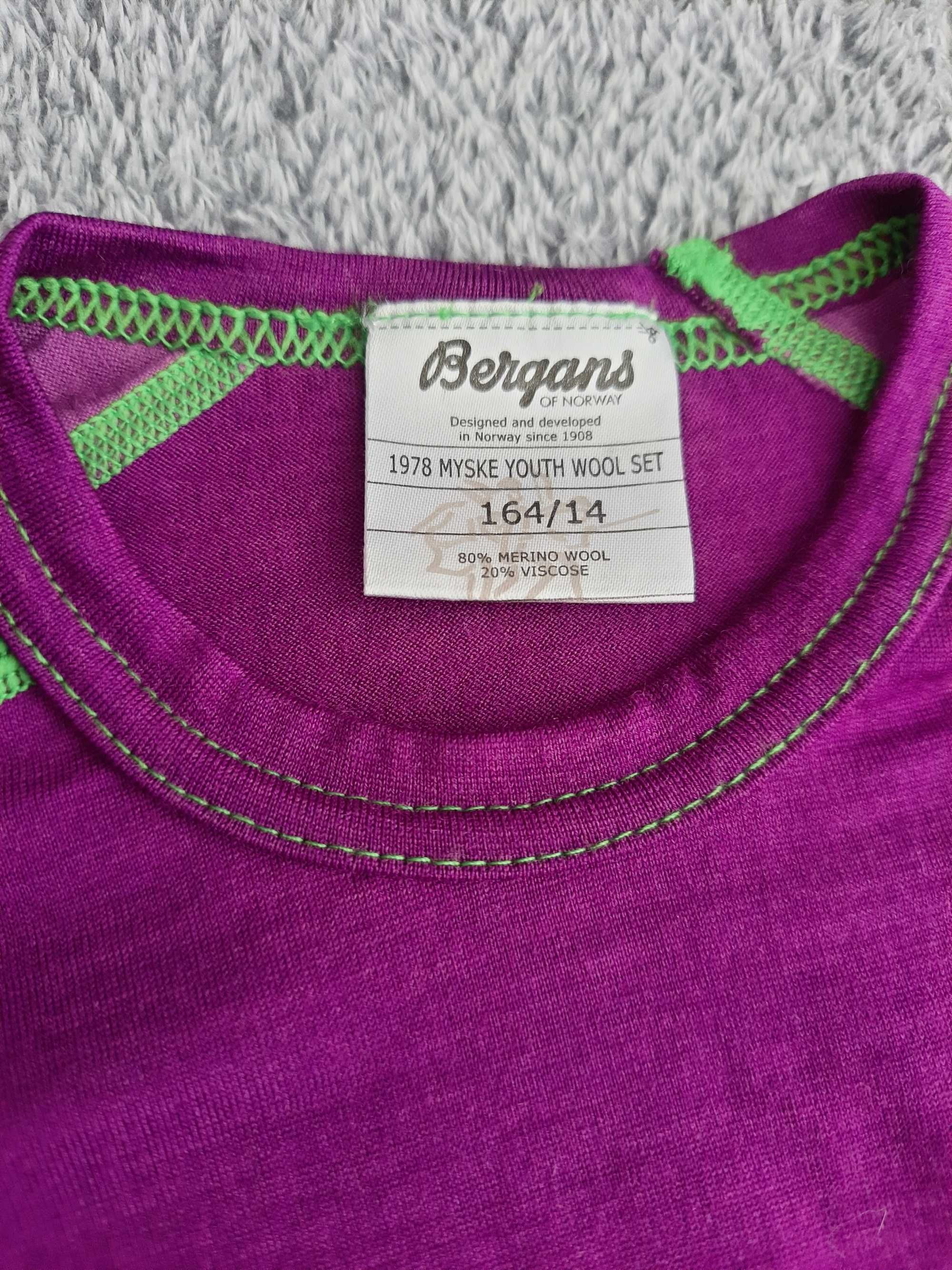Bluzka wełniana merino wool rozm 164 / XS Bergans