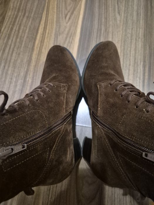 Botins Camurça castanhas