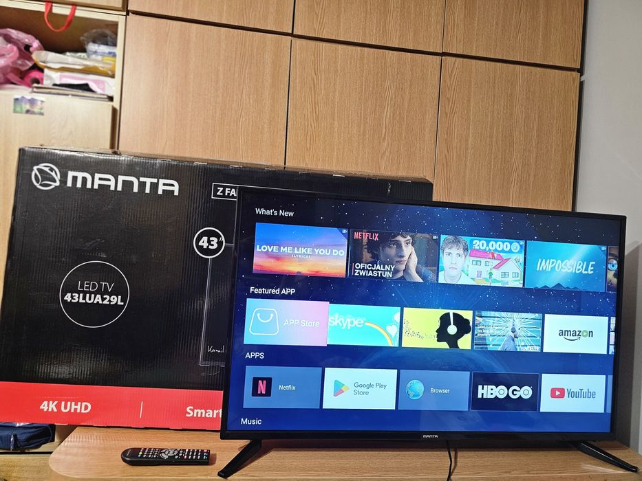 Telewizor Manta 43 DVB-T2 4k bdb