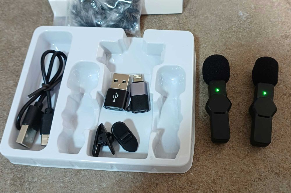 Бездротовий мікрофон петличний CKOKC K80 для iPhone, iPad,Android