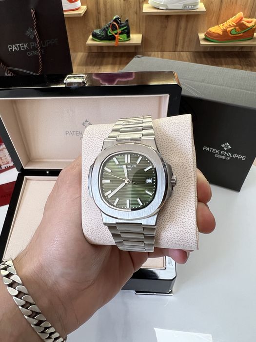 ‼️Знижка‼️ Годинник Patek Philippe Nautilus 5711 Green Olive