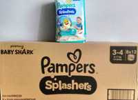 Pampers Splashers 3-4 6-11kg Pieluchy Kąpielówki Pieluszki Baby Shark