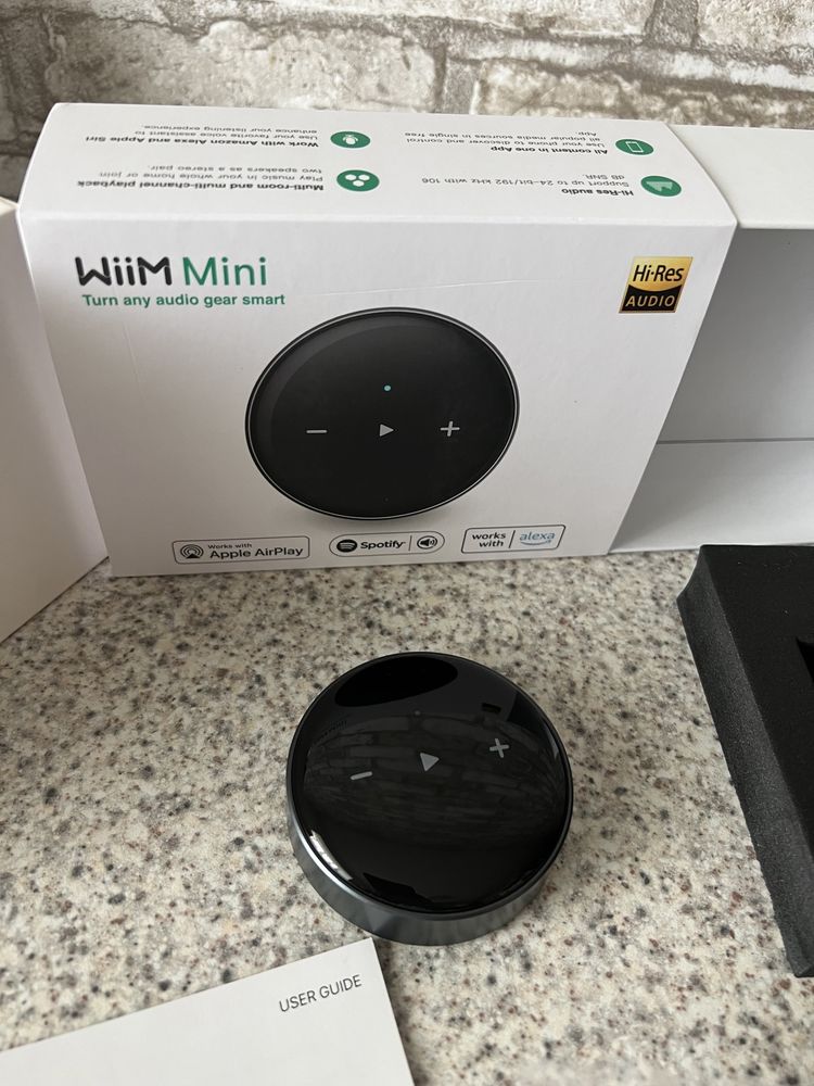 WiiM MINI стример 2.4G+5G TuneIn, Deezer, Tidal, Airplay2, Bluetooth