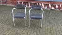 Krzesła ogrodowe metalowe 2 sztuki