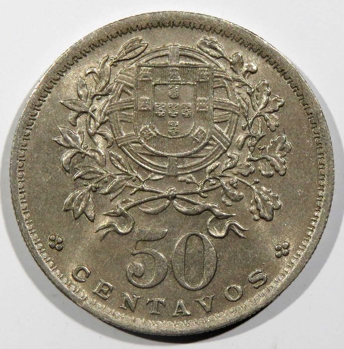 Republica Portuguesa 50 Centavos 1951 e 1955 7€ e 6€