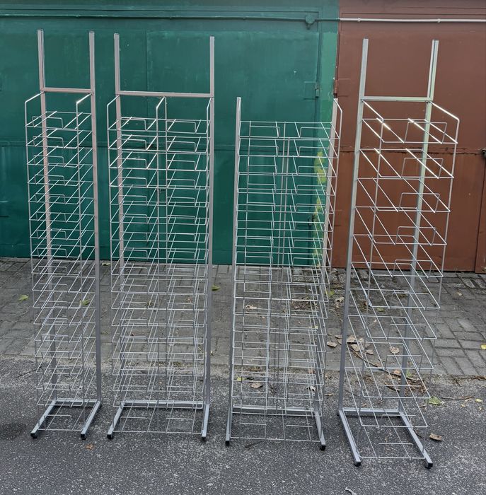 Regał, regały metalowe druciak formatu A4 i A3 4 sztuki