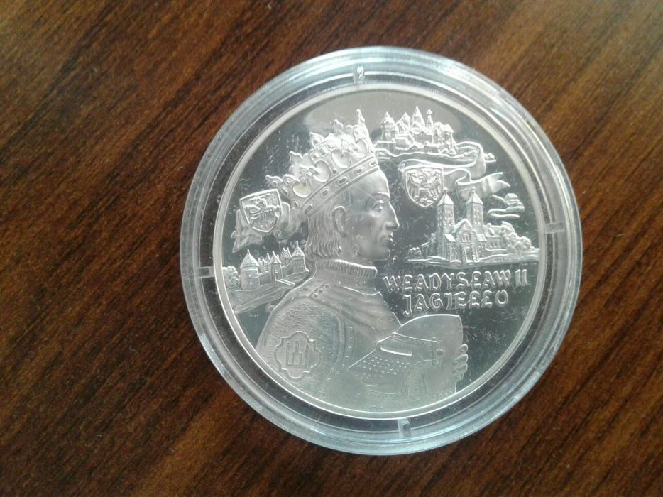 Srerbna moneta Władysław II Jagiełło 600. rocznica Bitwy pod Grunwald