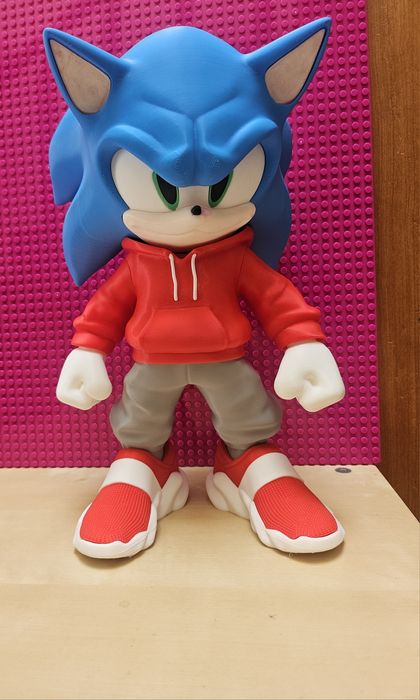 Sonic  feito em impressao 3 D.