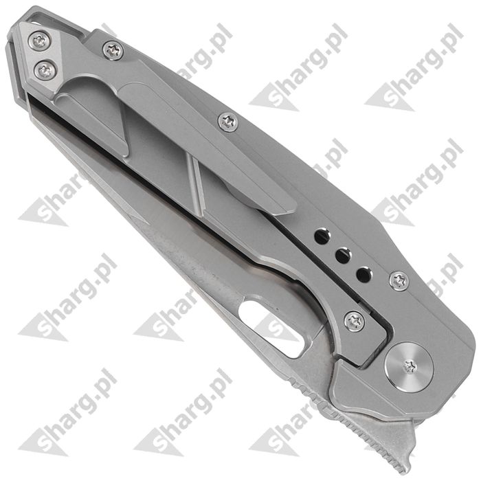 Nóż składany Bestech Nyxie Grey Titanium, Stonewashed/Satin CPM S35VN