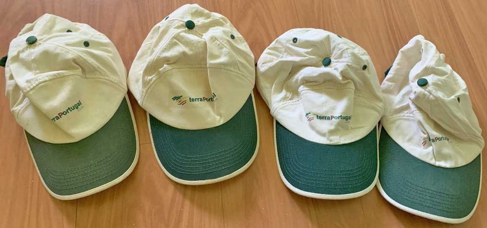 Boné Cap Unissexo, Bege e Verde, Novo