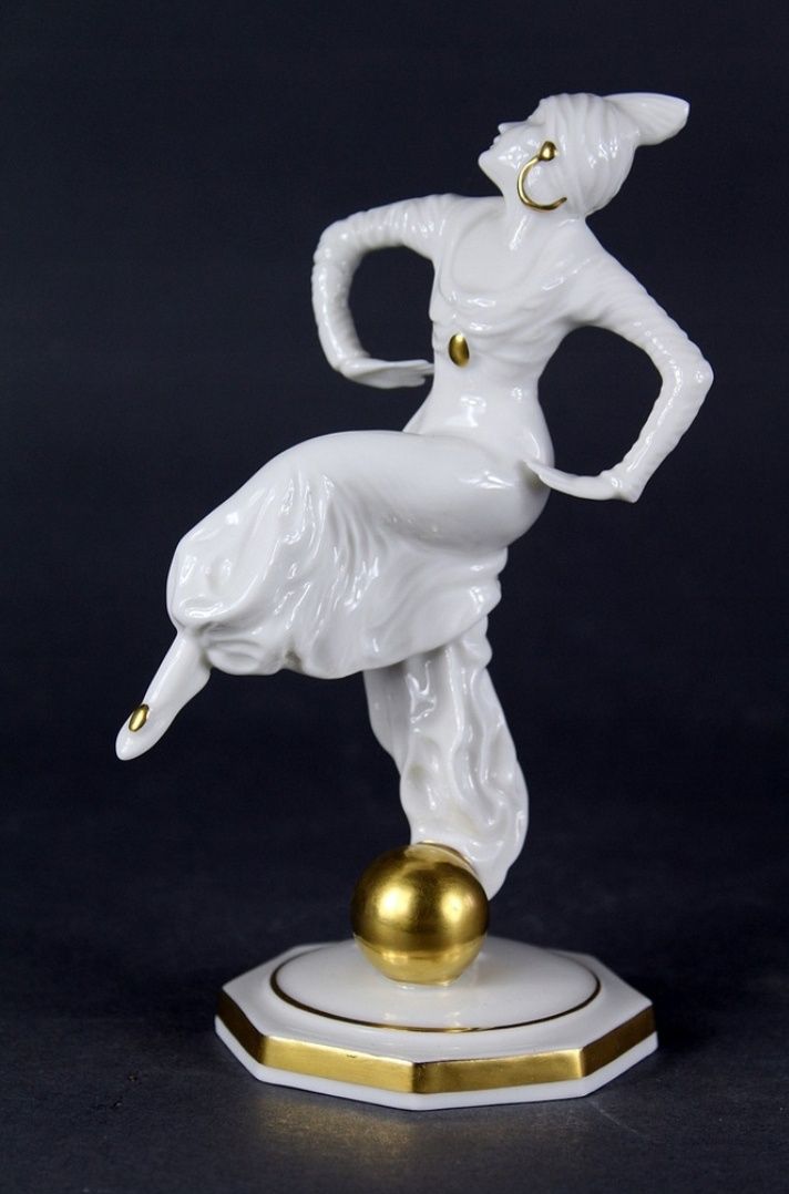 Figurka Tancerka  Porcelana Hutschenreuther LHS Selb 1920 r Ideał