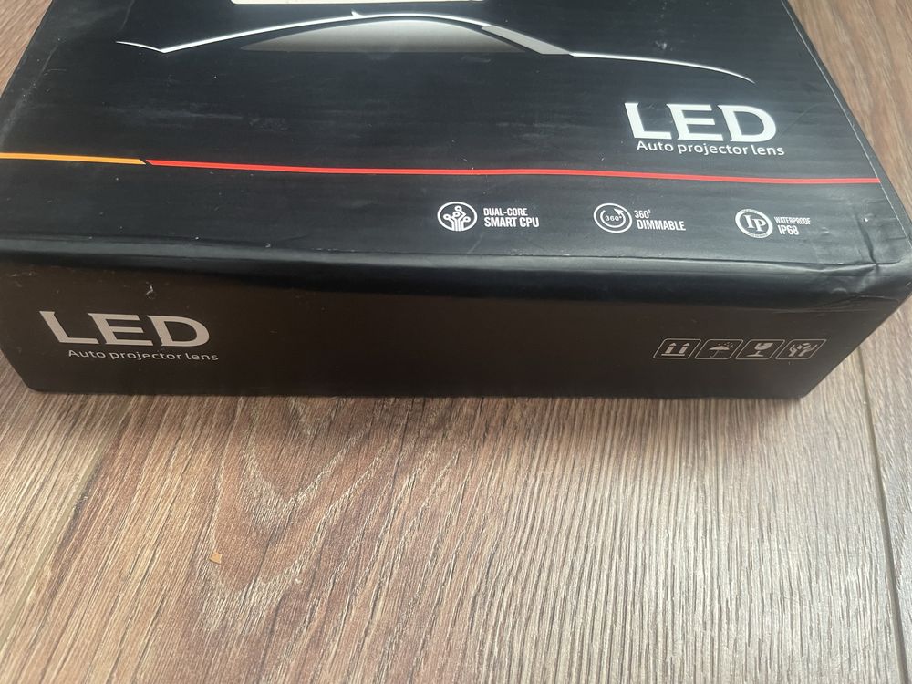 Світлодіодні LED лампи з міні лінзою 7YD H4 bi-LED