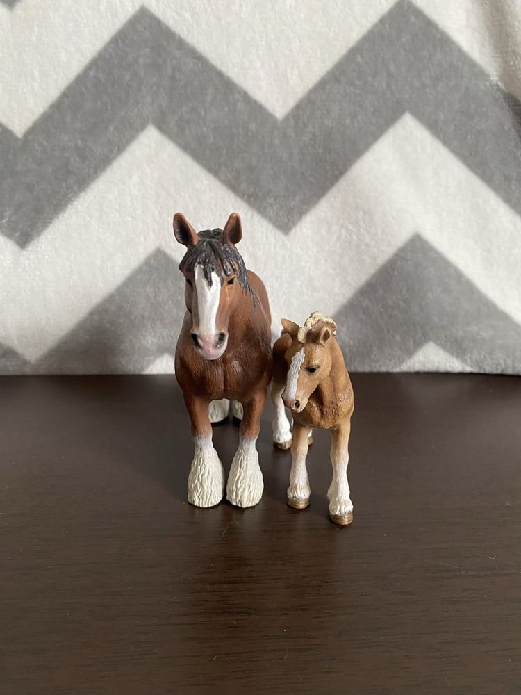 Schleich wycofane ogier źrebak clydesdale