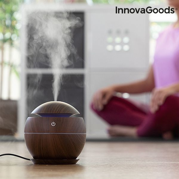 Mini Humidificador Difusor de Aromas (Dark Walnut)