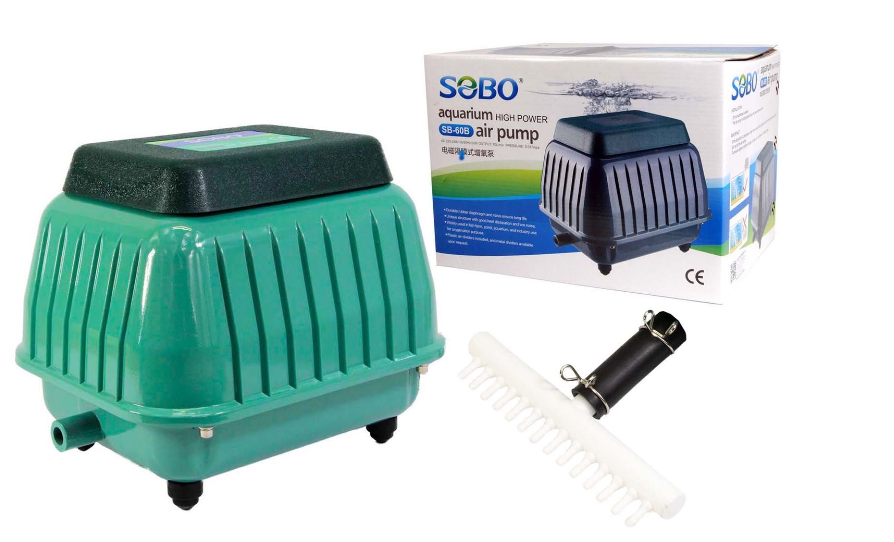 Napowietrzacz membranowy SOBO SB-60B 4200l/h 60W