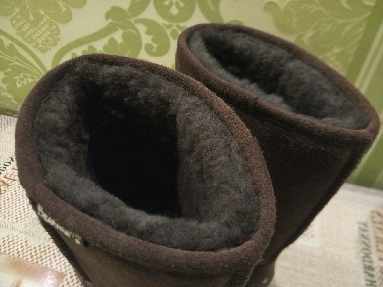 Женские Угги Bearpaw Зимние сапоги ,Замшевые угги