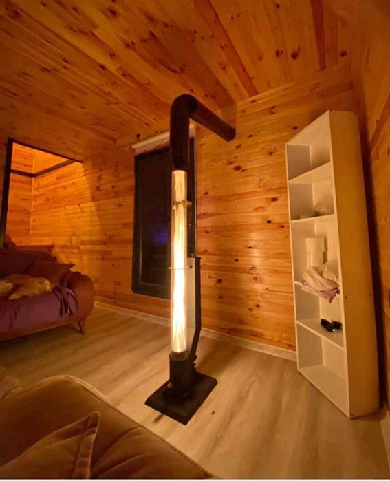 Печь обогреватель уличная, садовая, террасная и для дома, на пеллетах