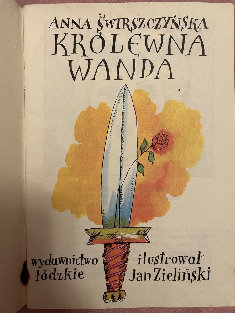 Królewna Wanda. Anna Świrszczyńska. Książeczka PRL