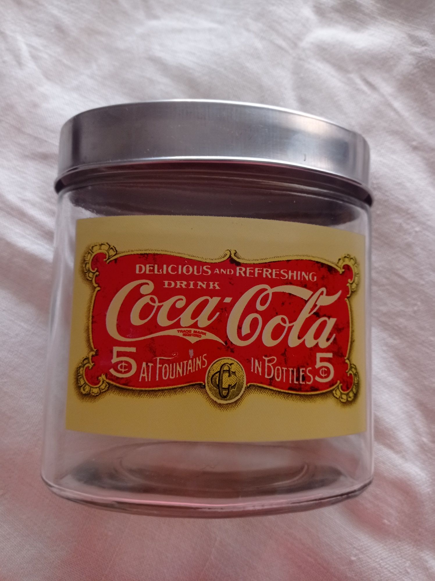 Pote vidro Coca-Cola coleção