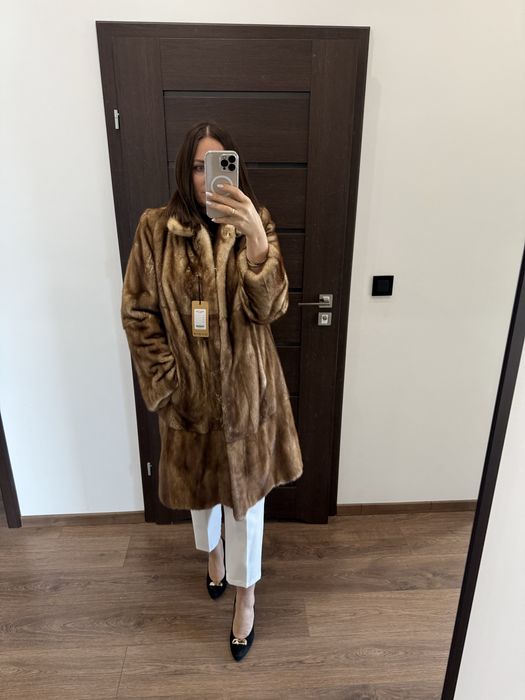 Futro naturalne z norek, nowe rozm. L