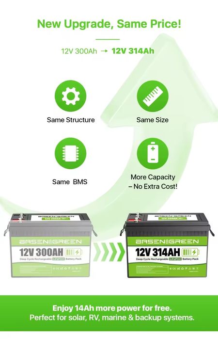 Lifepo4 12v 314ah (в наличии)