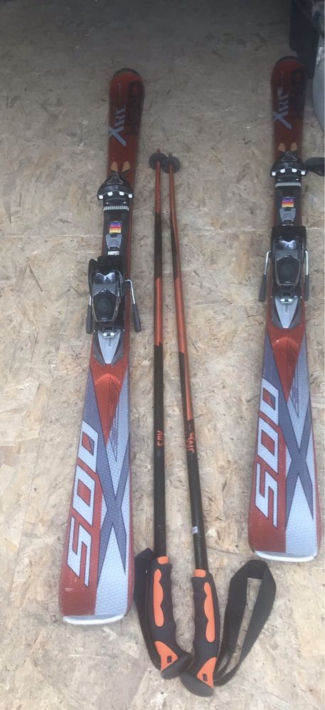 Ski de pista homem com fixações 1,80cm