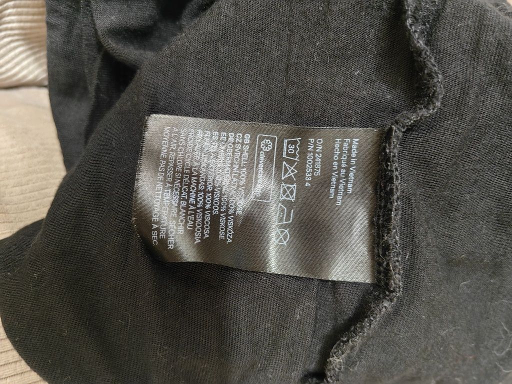 Wiskozowy czarny golf basic H&M S