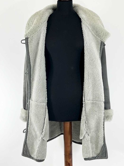 Kożuszek stalowy naturalne futro Rozmiar 40/42