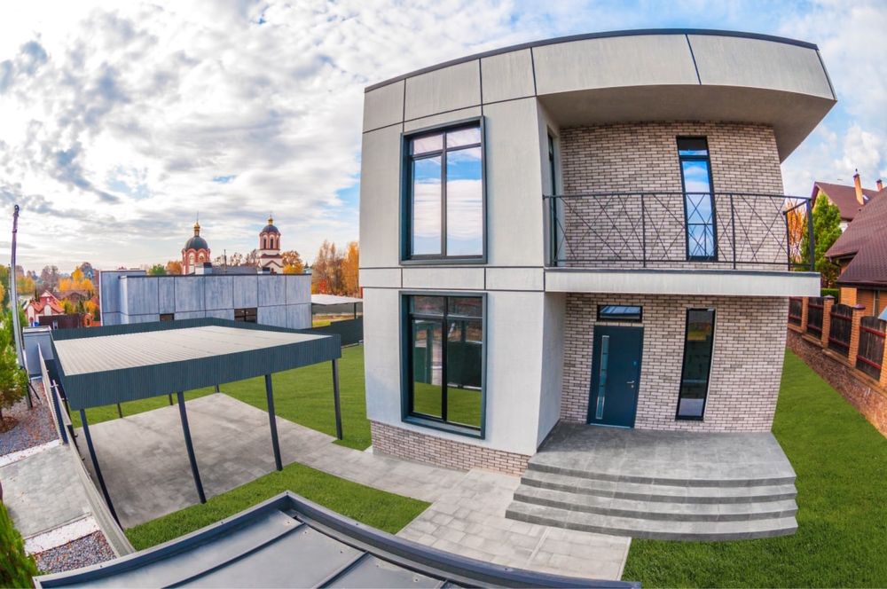 Без%. Будинок в стилі Hi-tech. Іванковичі.  Київська обл. 162м2