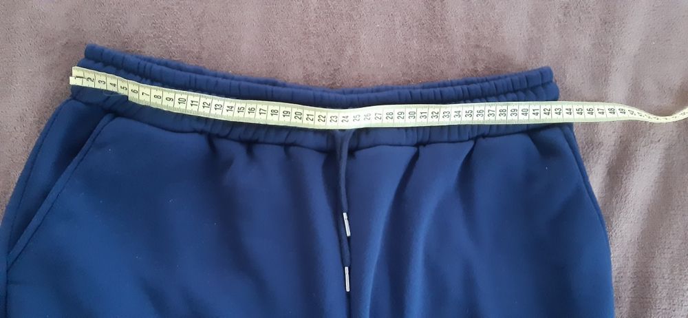 Жіночий утеплений на флісі спортивний костюм, синій XXL