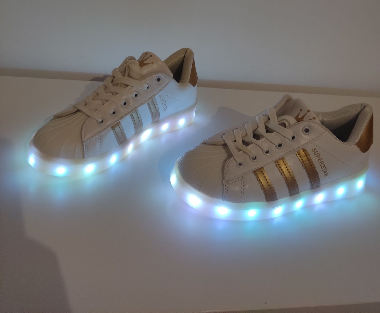 Buty LED Super Star, świecące, Nowe, rozmiar 37