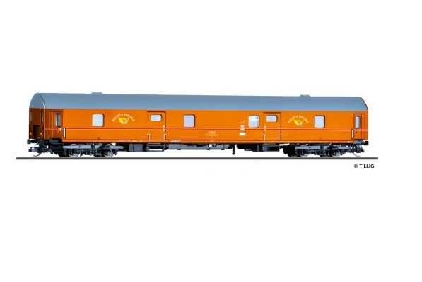 Tillig 16814 - Wagon pocztowy Pdn, Poczta Polska ep.IV - skala TT