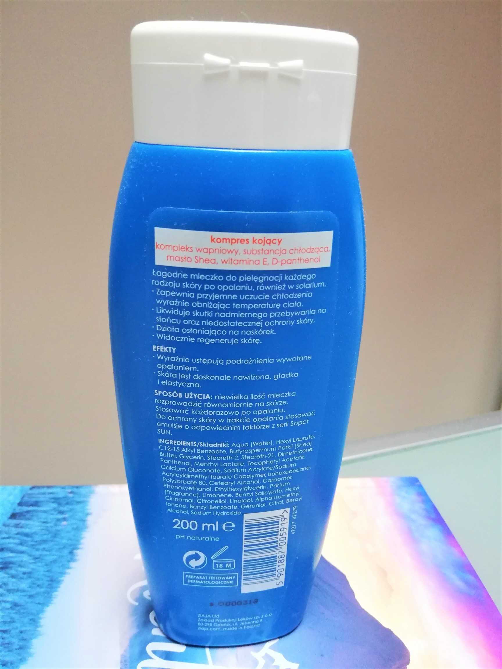 Mleczko po opalaniu CHŁODZĄCE / 200 ml / NOWE