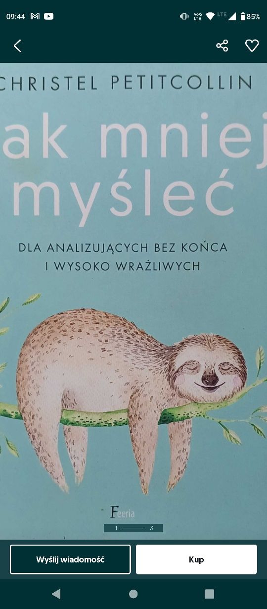 Książka jak mniej myśleć