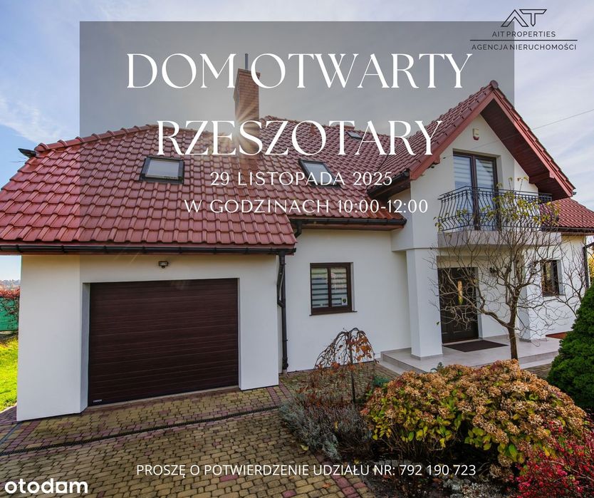 Komfortowy dom w Rzeszotarach | Dom Otwarty 29.11.2025   10:00-12:00