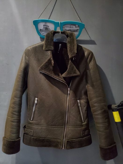 Дубленка  авиатор женская