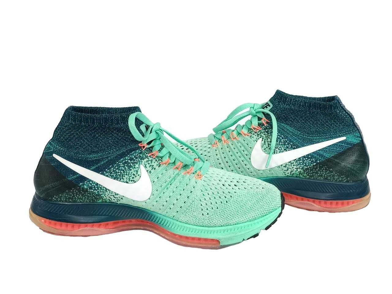 Женские беговые кроссовки Nike Zoom All Out Flyknit Green Оригинал