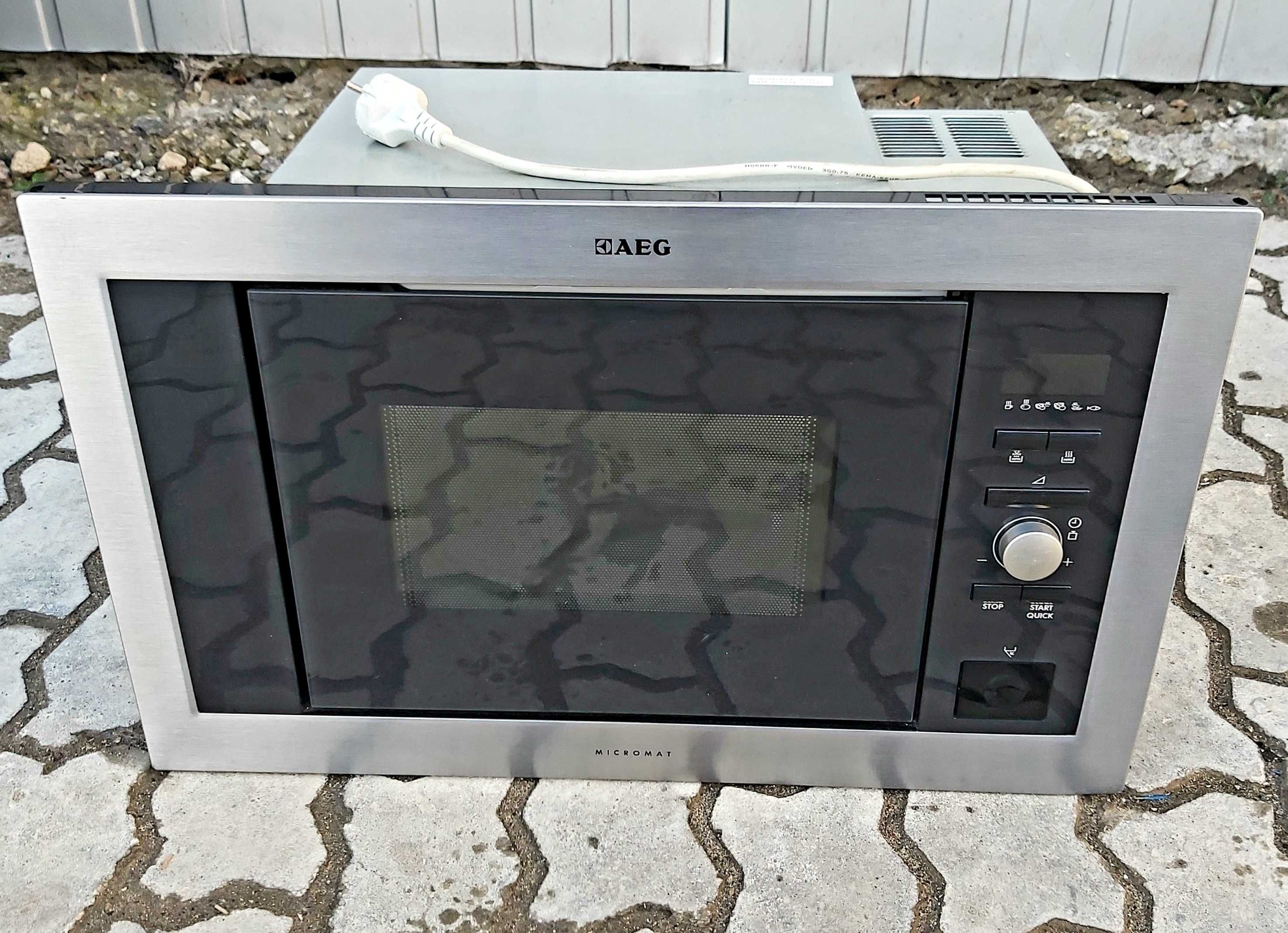 Вбудована мікрохвильовка АЕГ AEG MC1763E-M нерж сталь