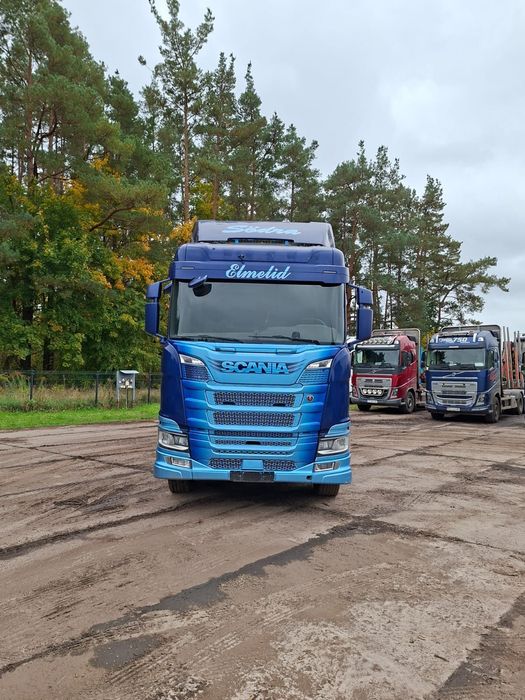 Scania R500 6x4 2018r do drewna drzewa lasu dźwig epsilon loglift