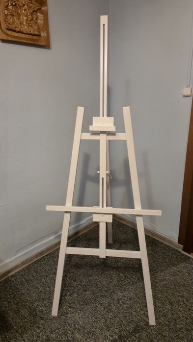 Sztaluga drewniana biała duża