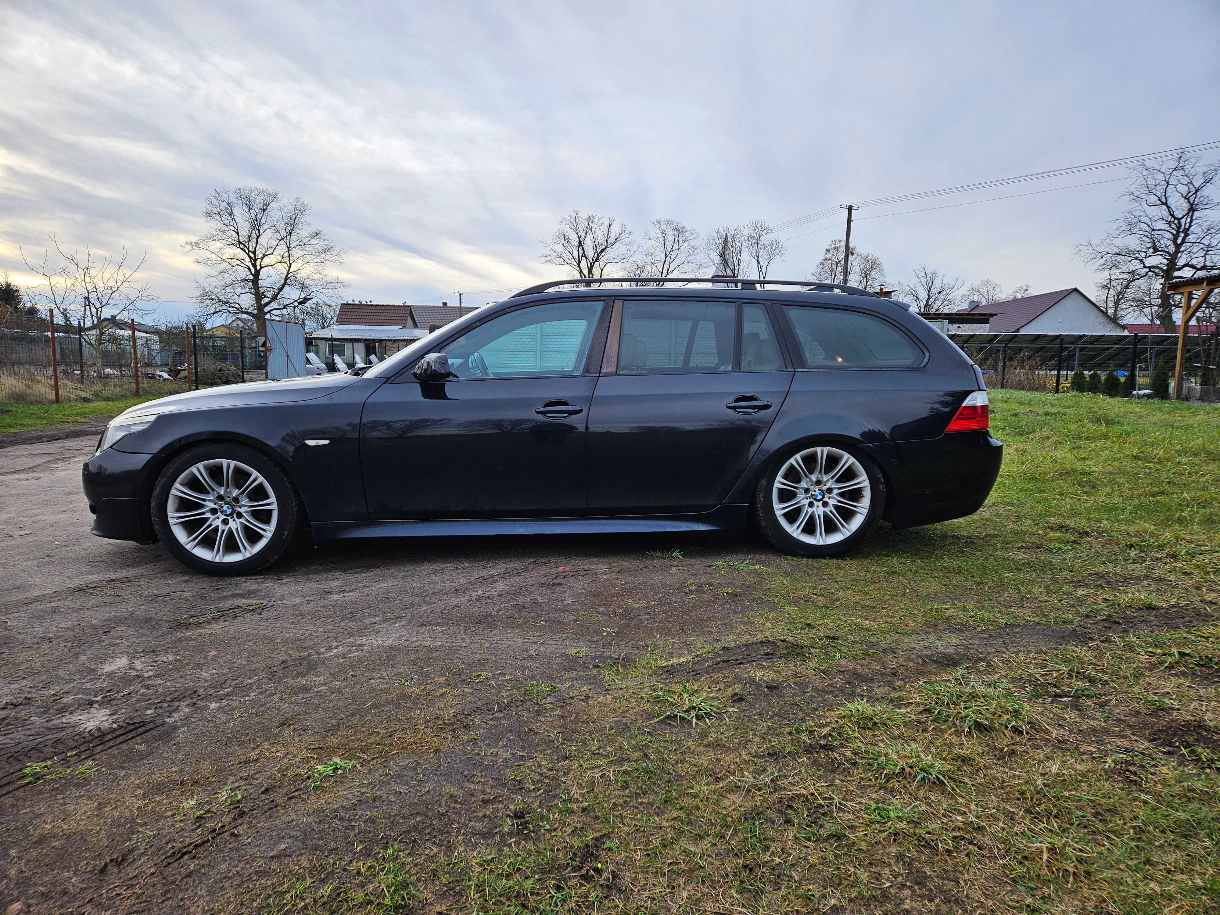 Bmw e61 lci m-pak 2.0d 177km automat carbonschwarz wszystkie czesci