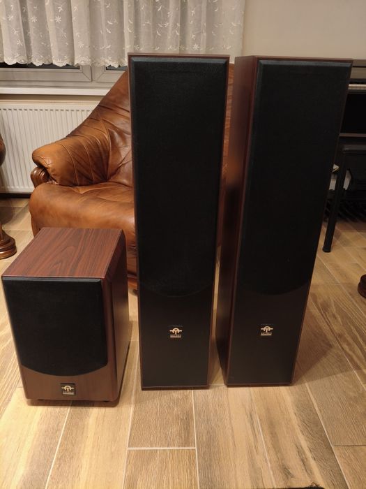 Głośniki AMTech + subwoofer aktywny stan idelanyAMTech