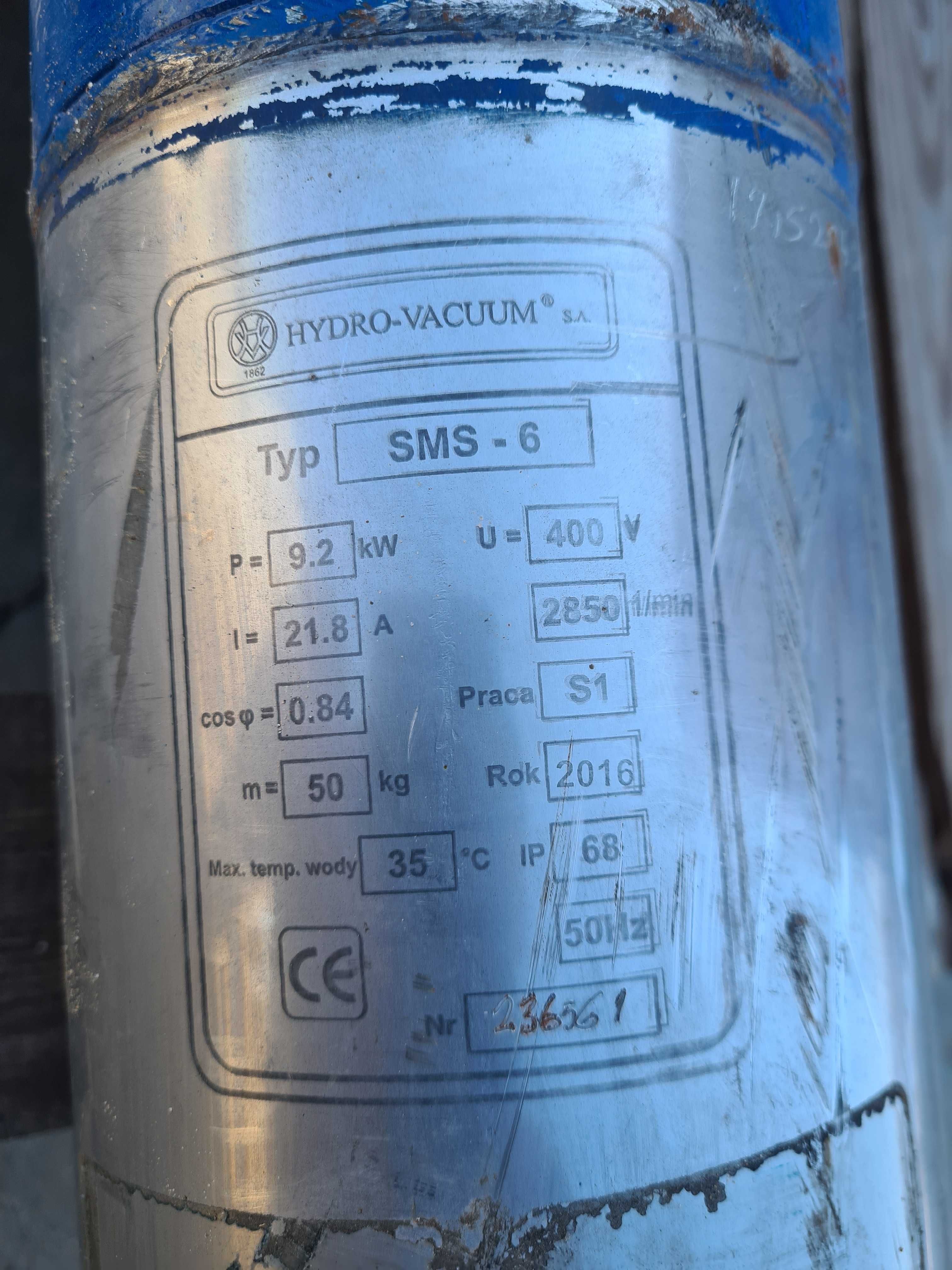 pompa głębinowa hydro-vacuum GCA 2,04  9,2 KW do deszczowni ,