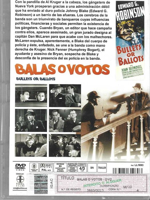 Balas ou Votos (edição espanhola) (1936)