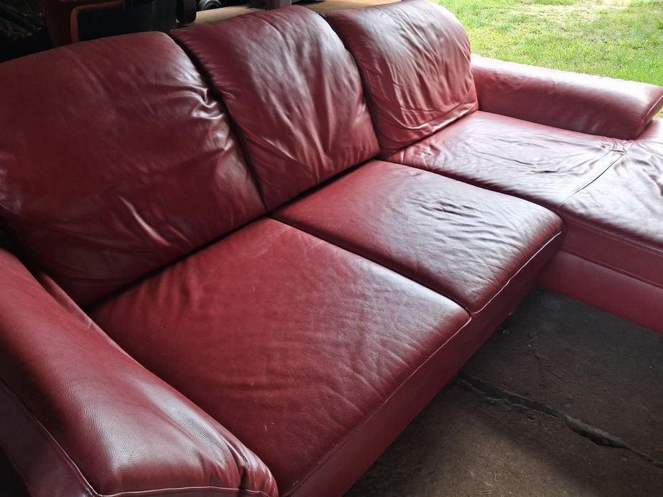 Narożnik skórzany bez funkcji spania